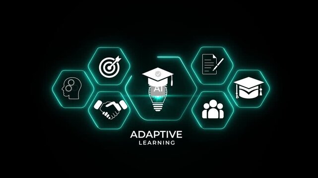 online education technology concept, E-learning education, internet lessons and online webinar, AI-enhanced learning with personalized courses. on transparent background.