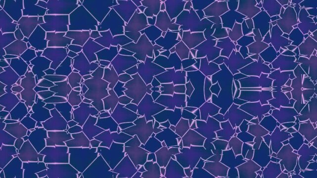 Purple cracked glass pattern on dark blue background