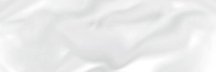 Fototapeta premium White gray satin texture that is white silver fabric silk panorama background with beautiful soft blur pattern natural.