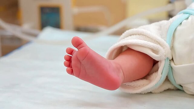 Newborn Assessment: Apgar Score Medical Close-up