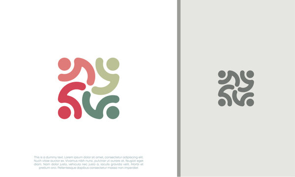 Global Community Logo Icon Elements Template. Community human Logo template vector. Community health care. Abstract Community logo	