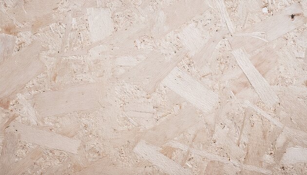 white particleboard chipboard background with grainy texture of medium density fiberboard mdf particle presses wooden panel osb oriented strand board in light beige brown cream sepia color