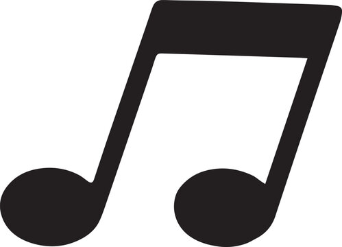 Eighth note musical symbol for music notation