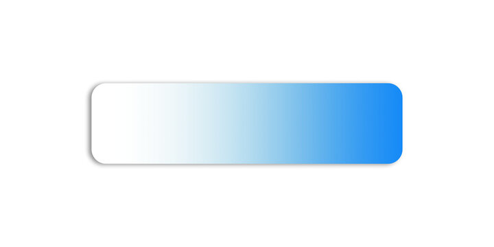 Horizontal blue gradient button shape with rounded corners isolated on transparent background