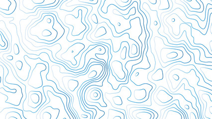 Abstract blue contour map topographic line pattern with topographic abstract geometric geography © Galaxy cabinet