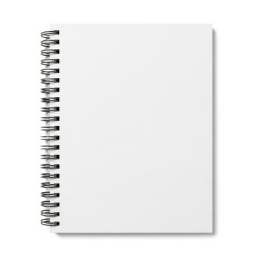 A blank spiral-bound notebook ready for writing and taking notes