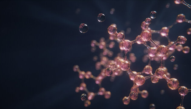 Molecular structure abstract background