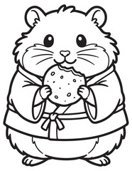 Fototapeta premium Fuzzy Hygge coloring pages