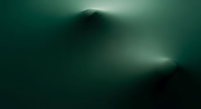 Abstract Dark Green Background with Soft Shadows and Mysterious Depth