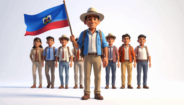 Group of diverse people standing together.