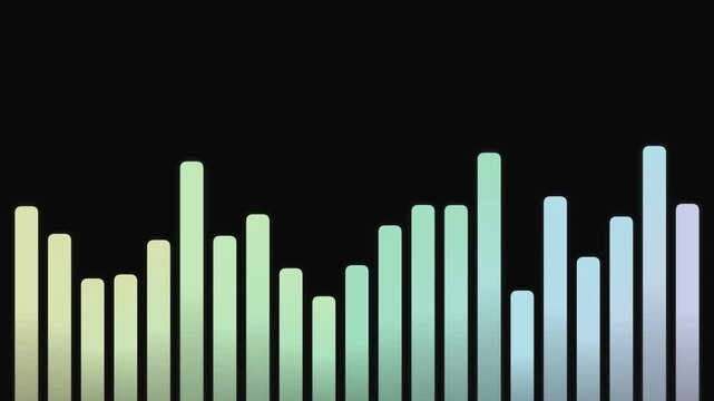 sound wave, audio waveform, gradient bars