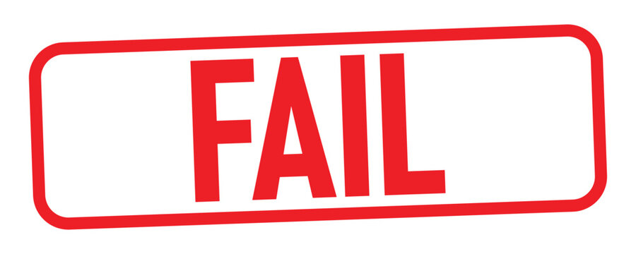 Red FAIL stamp vector illustration