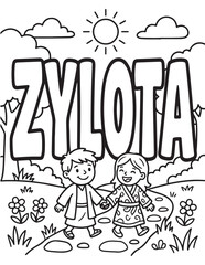Obraz premium Zylota coloring pages