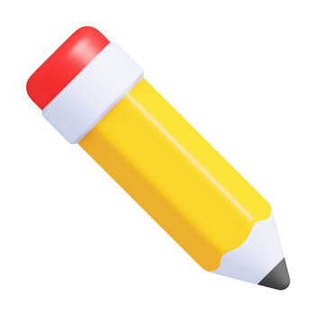 Pencil Writing 3D Icon