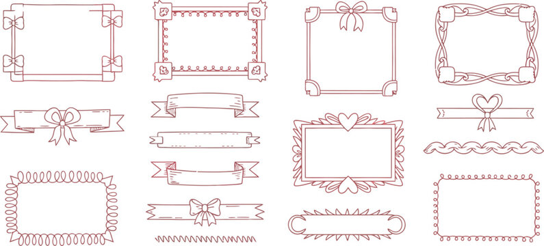 Minimalist flat pack furniture assembly icons set