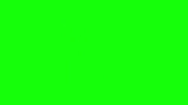 Financial Decline Concept with Dollar Sign Magnifying Falling Bar Graph on Green Background