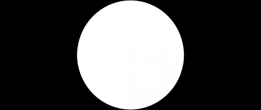 White circle isolated on white background
