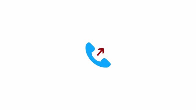 Outgoing Call Phone Icon with Upward Arrow Animation in 4K on Transparent Background
Representing outgoing call, dial, call forward, and contact connection UI design animation  With Alpha Channel
