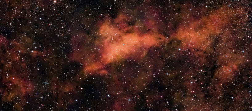 IC 1318, auch als &gamma;-Cygni-Nebel (Gamma-Cygni-Nebel) oder Schmetterlingsnebel bezeichnet, ein Emissionsnebel im Sternbild Schwan