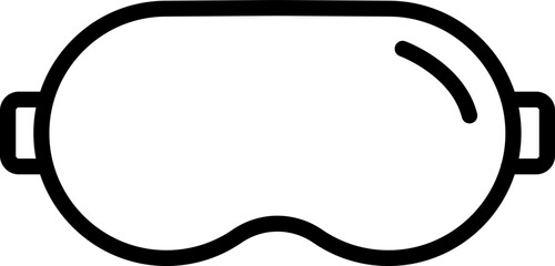 Fototapeta premium Virtual reality headset line icon for gaming and metaverse