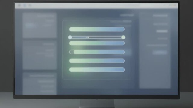 Closeup on a computer screen showing batch processing of monthly pension payments highlighting progress bars with the rest of the application softly blurred.