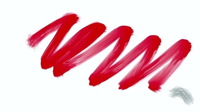 A brush stroke of a small zick zack line