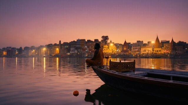 Tulsidas at Kashi &ndash; Sacred Varanasi River View