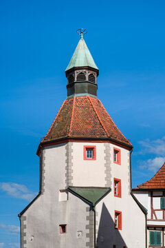 Turm des alten Stadttores in Hechingen, Zollernalbkreis, Hohenzollen