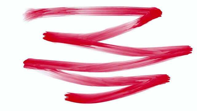 A horizontal zick zack line brush stroke