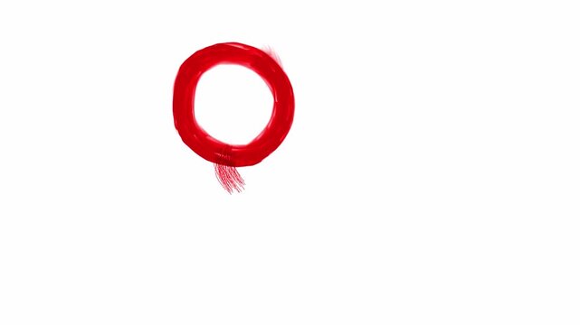 A brush stroke of female male gender sign