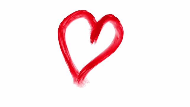 A brush stroke of a broken heart