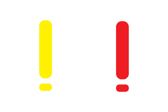 Alert icon. Exclamation mark in triangle. Atention, danger and alarm symbol.