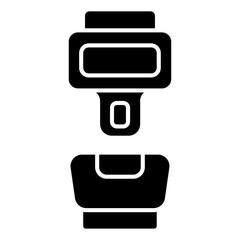 Fototapeta premium Safety Seatbelt Buckle Icon for Automobile and Transportation Design