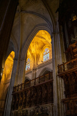 Naklejka premium Interior of Seville Cathedral in Andalusia, Spain