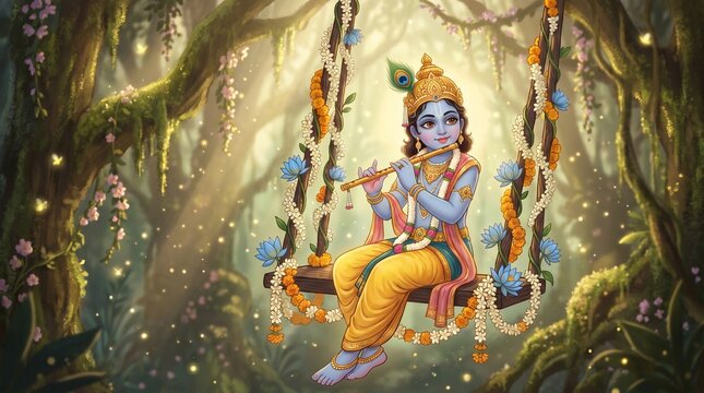 Shree Krishna for Janmashtami, Makhan Chor, Bal Krishna, Cute