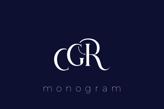 CGR Elegant Monogram Logo Design With Decorative Lettering