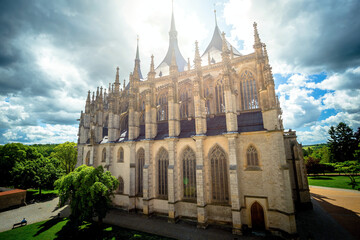 Obraz premium St. Barbara's Cathedral in Kutná Hora