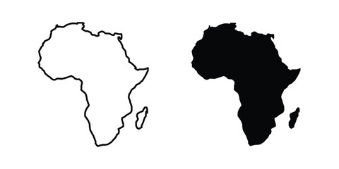 africa map icon © Krupal