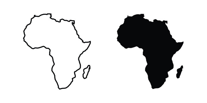 africa map icon