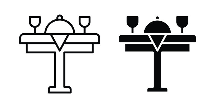 Dining table icon