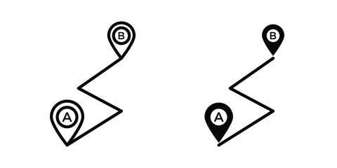 Path A to B icon © Krupal