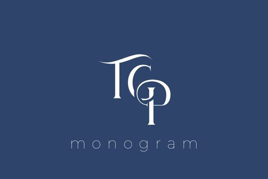 TWP Elegant Monogram Logo Design With Decorative Lettering