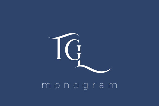 TWL Elegant Monogram Logo Design With Decorative Lettering