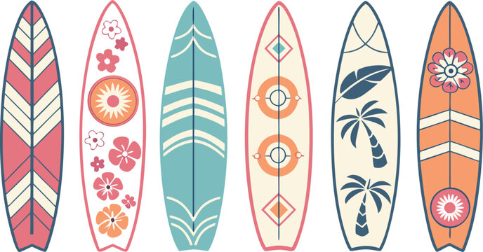 vector illustration of a set of easter eggs