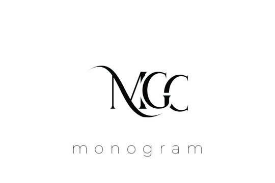 MGC Elegant Monogram Logo Design With Decorative Lettering