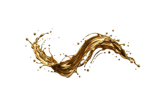  Gold splash liquid