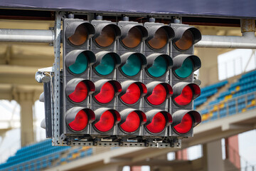 Naklejka premium Start and Finish Lights