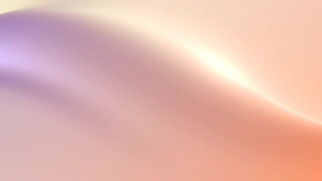 Minimalist abstract motion background featuring soft light gradients in peach, cream, and pale pink. Smooth curved shapes with blurred transitions create a fluid and elegant aesthetic.
