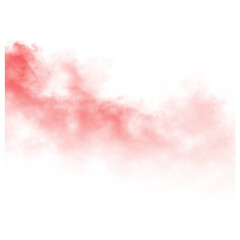 Obraz premium Abstract Pink Smoke Swirl on White Background Minimalist Art Concept