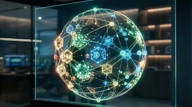 Medium shot capturing an optimized fund portfolios digital twin focusing on main riskadjusted assets illustrating improved performance and minimized exposure.